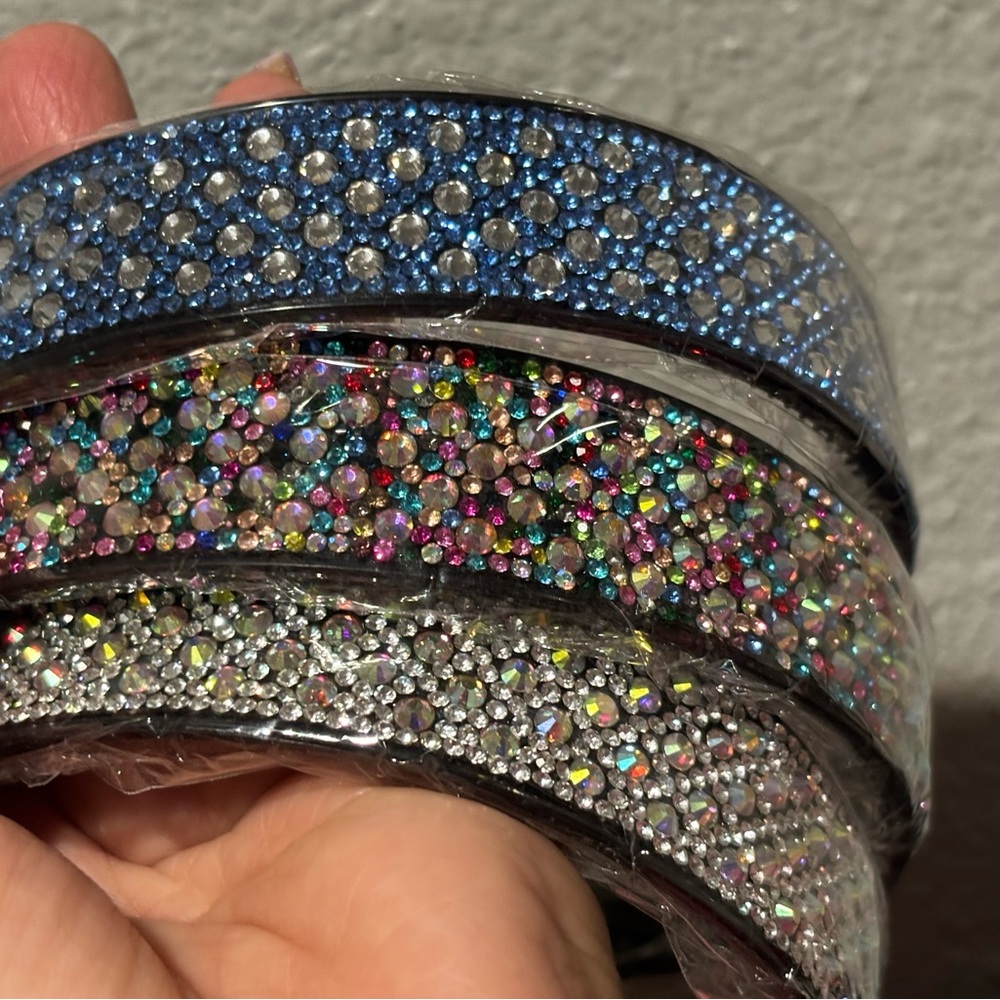New3pcSaleisforOne)Elegant Crystal-Embellished Headbands